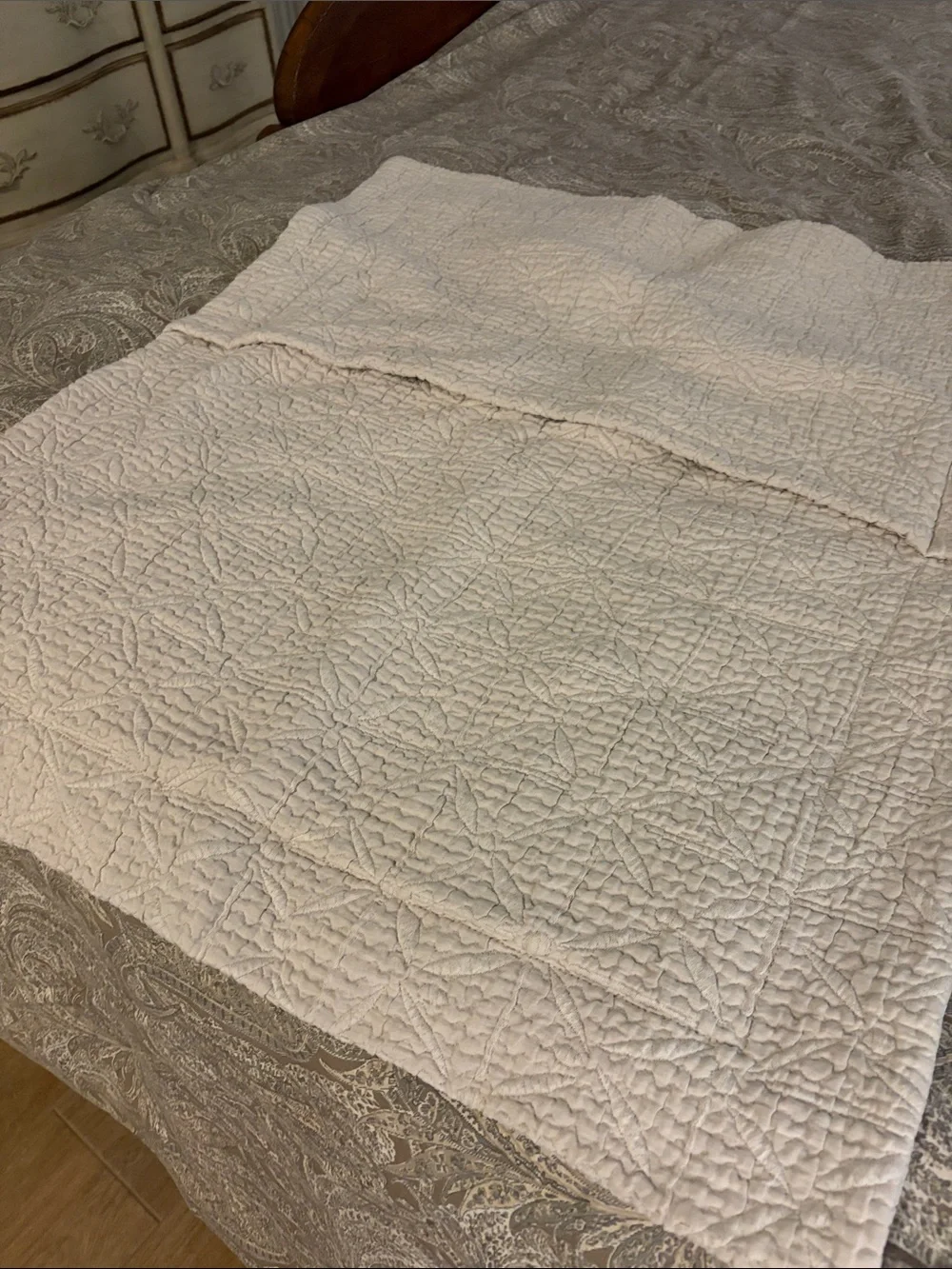 Peacock Alley cream Pillow sham Set